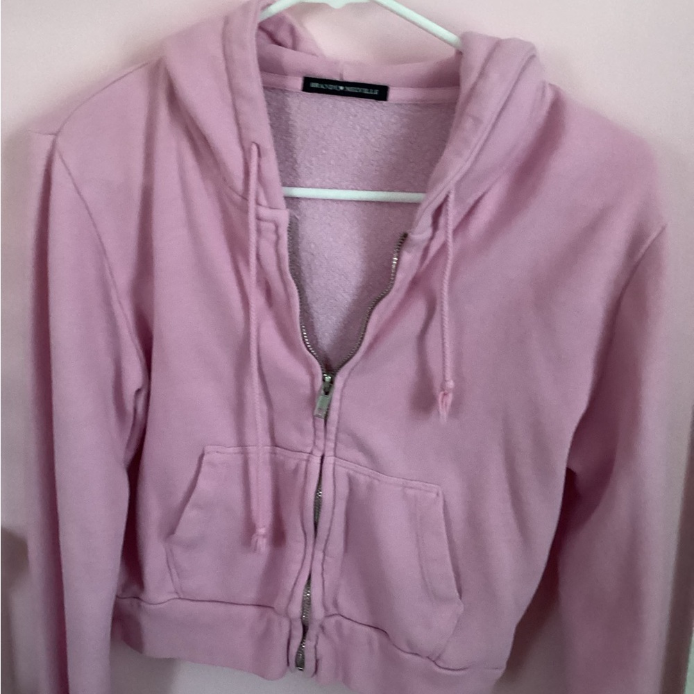 Brandy Melville Light Pink Hoodie